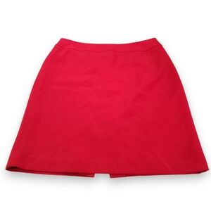 Tahari Arthur S Levine Red Pencil Skirt Petite Career Work Knee Length Size 10P